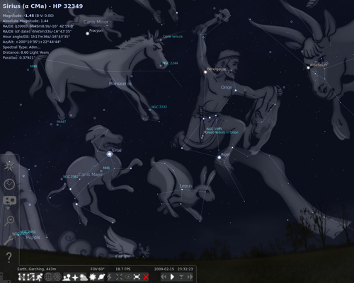Stellarium Sternenbilder